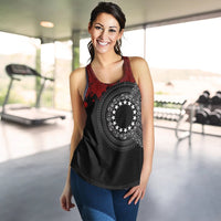 Cook Islands Polynesian Women's Racerback Tank - Polynesian Chain Style - Polynesian Pride