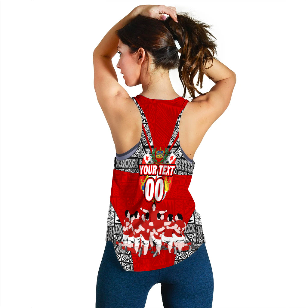 (Custom Personalised) Tonga Rugby Ikale Tahi Sipi Tau Women Tank Top - LT2 - Polynesian Pride