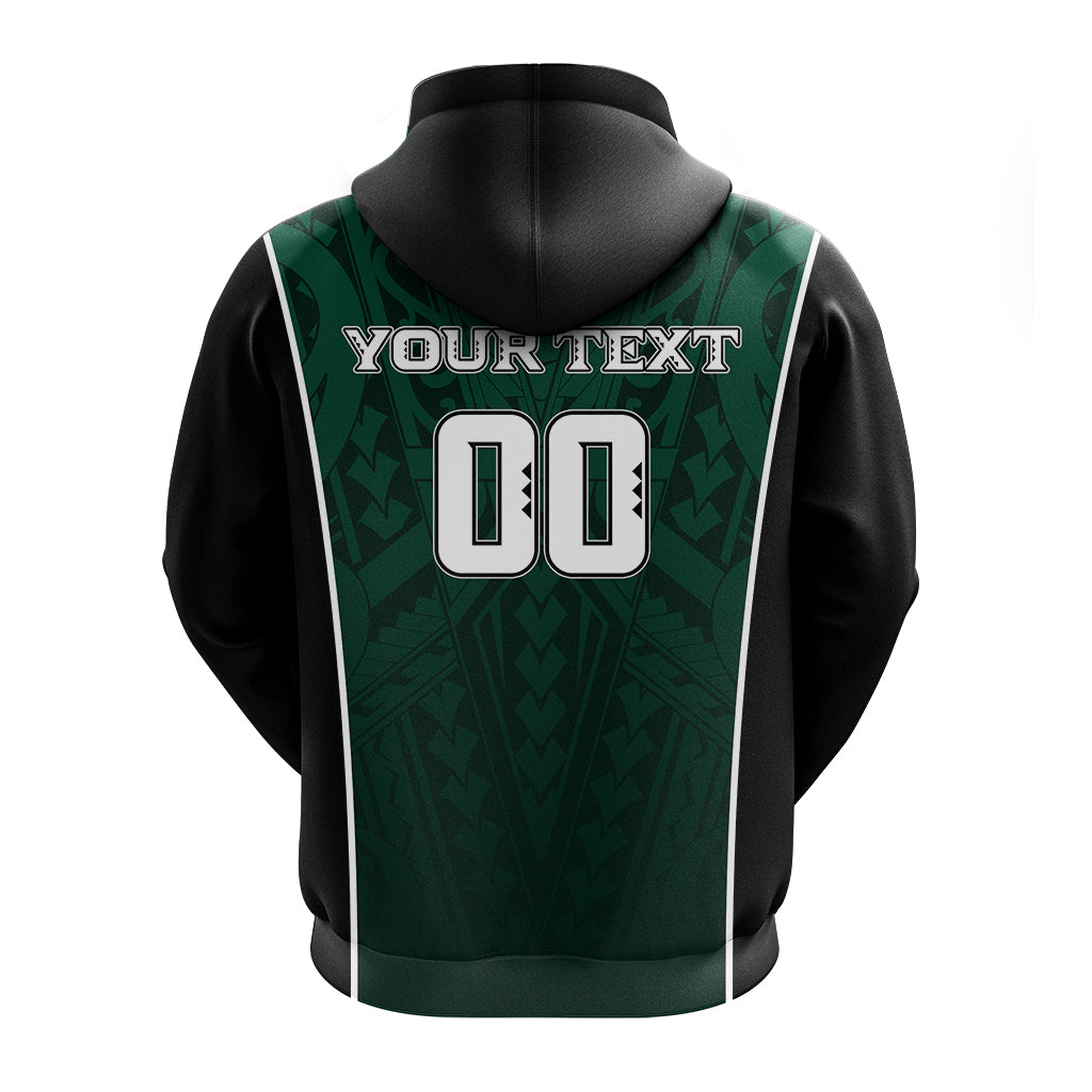 Custom Hawaii Volleyball Green Warrior Hoodie LT2 - Polynesian Pride
