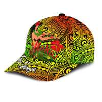 (Custom Personalised) Hawaii Hula Girl Reggae Cap - LT2 - Polynesian Pride