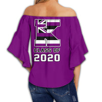 (Personalised) Hawaii - Pearl City High Custom Your Class Off Shoulder Waist Wrap Top AH - Polynesian Pride