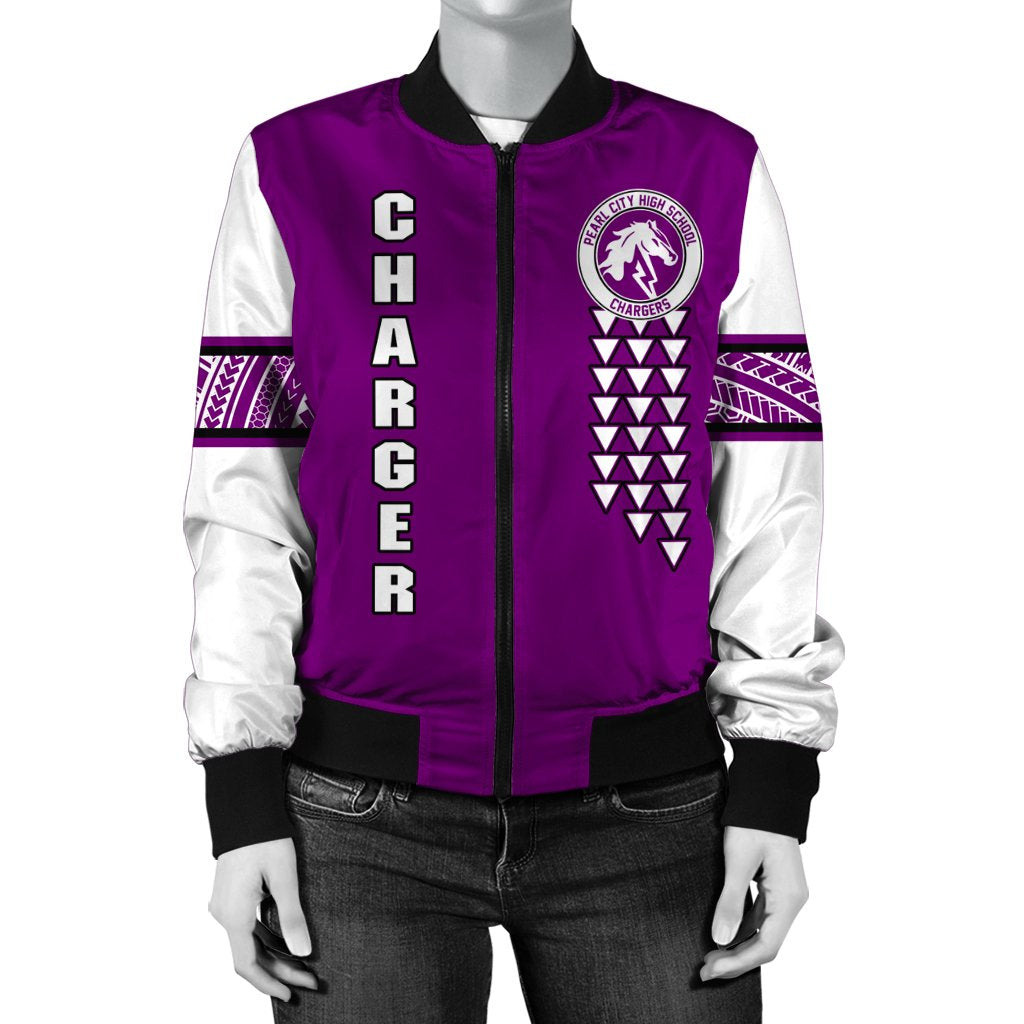 (Personalized) Hawaii Bomber Jacket - Pearl City High Custom Your Class Bomber Jacket AH - Polynesian Pride