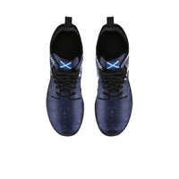 Scotland Rugby Leather Boots - Celtic Scottish Rugby Ball Lion Ver - Polynesian Pride