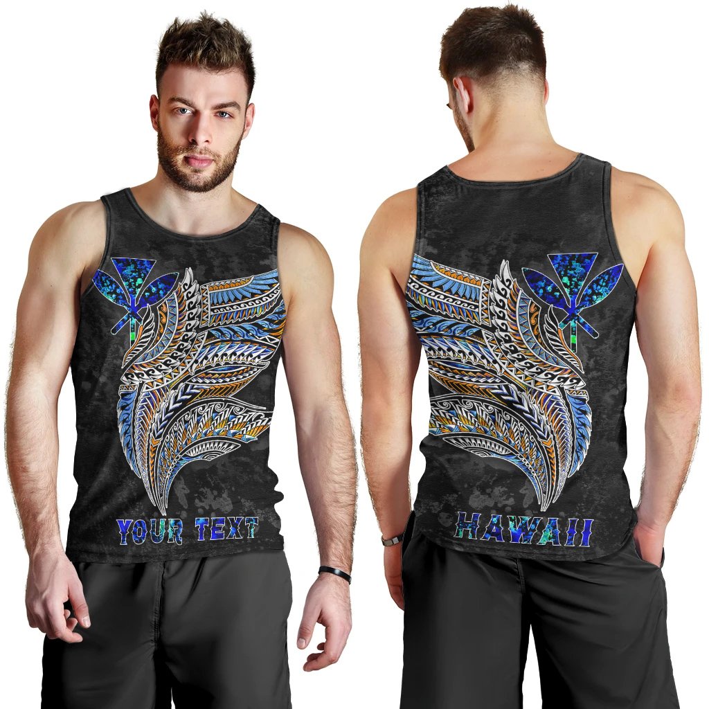 Polynesian Hawaii Custom Personalised Men's Tank Top - Polynesian Wings - Polynesian Pride