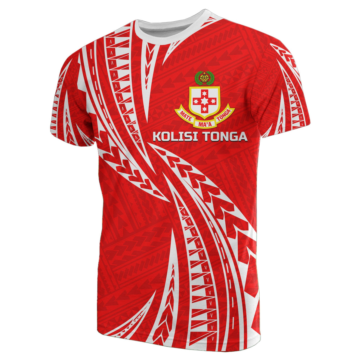 Kolisi Tonga T Shirt Mate Maa Tonga Unisex Red - Polynesian Pride
