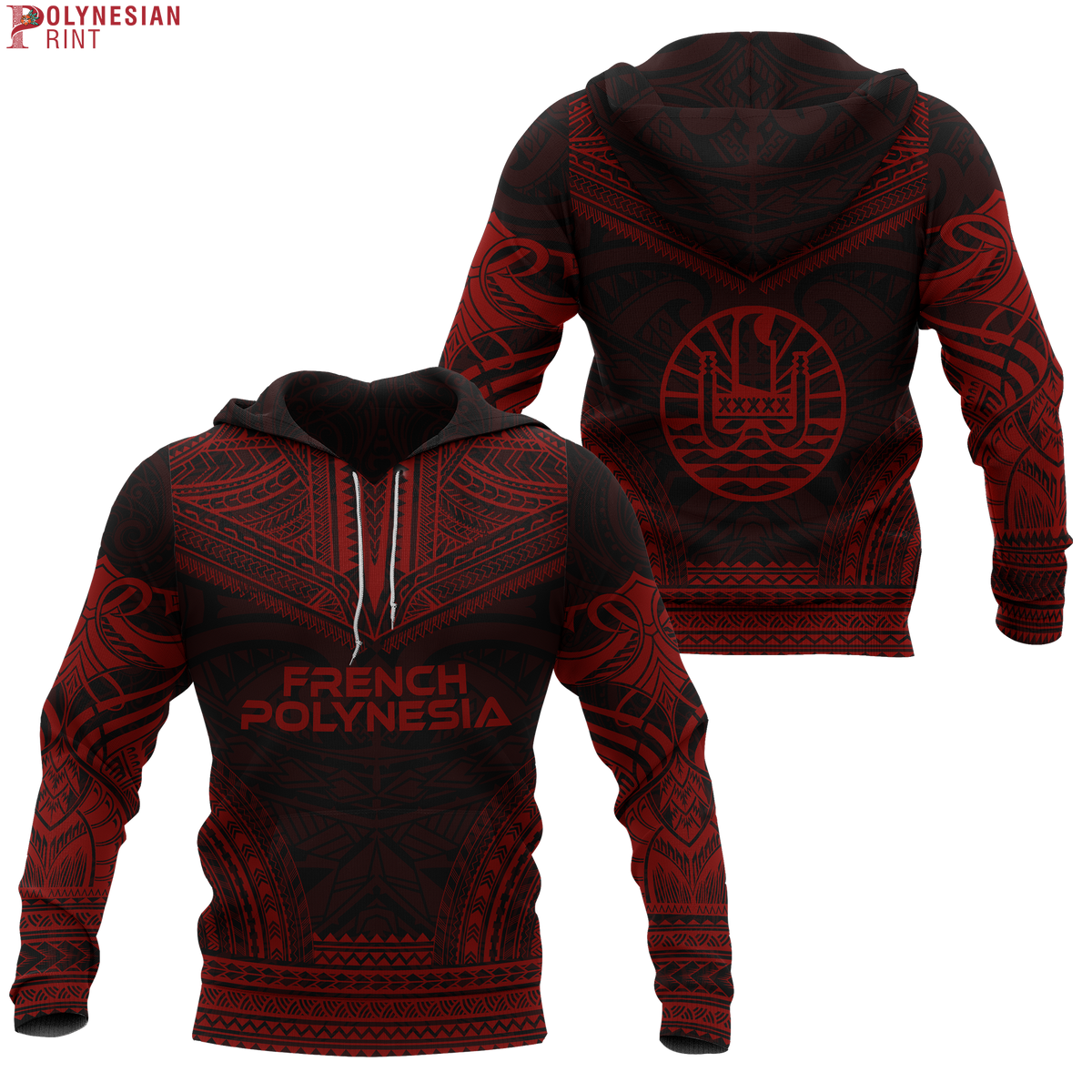 French Polynesia Red Chief Hoodie - Polynesian Pride