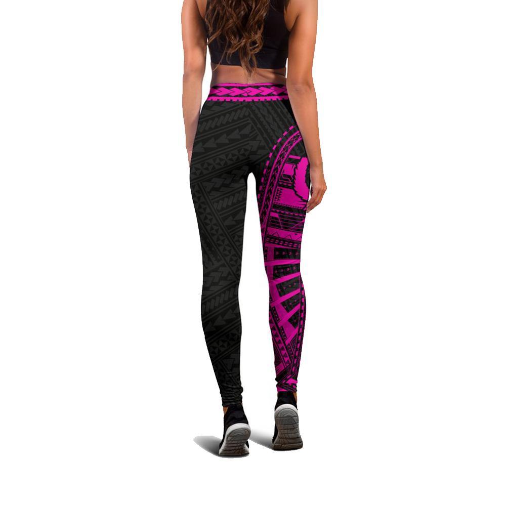 Pohnpei Women's Leggings - Micronesian Pink Version - Polynesian Pride