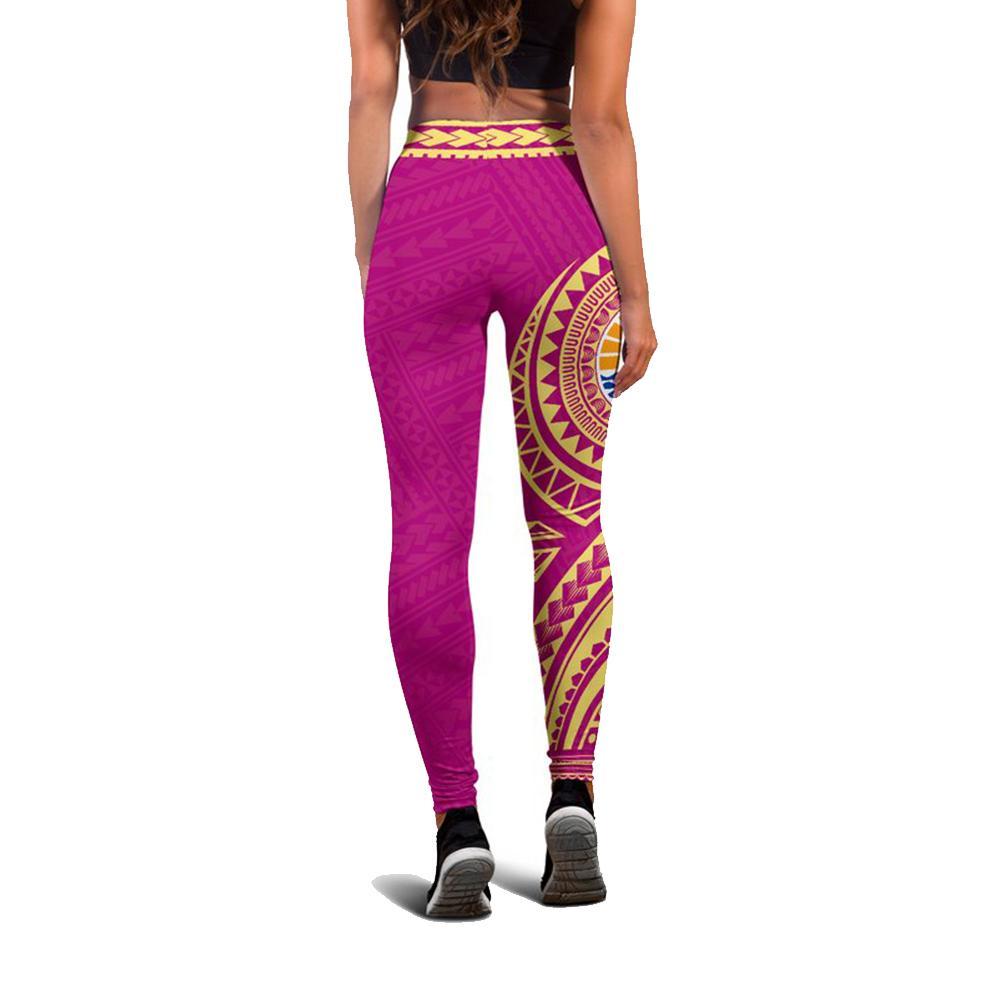 French Polynesia Leggings (Pink) A6 - Polynesian Pride