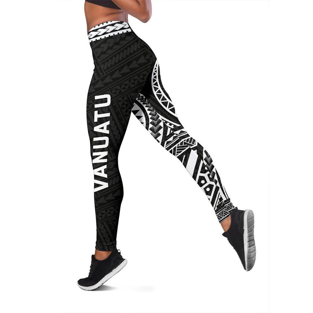 Vanuatu Rising 2nd Leggings (White) A6 - Polynesian Pride