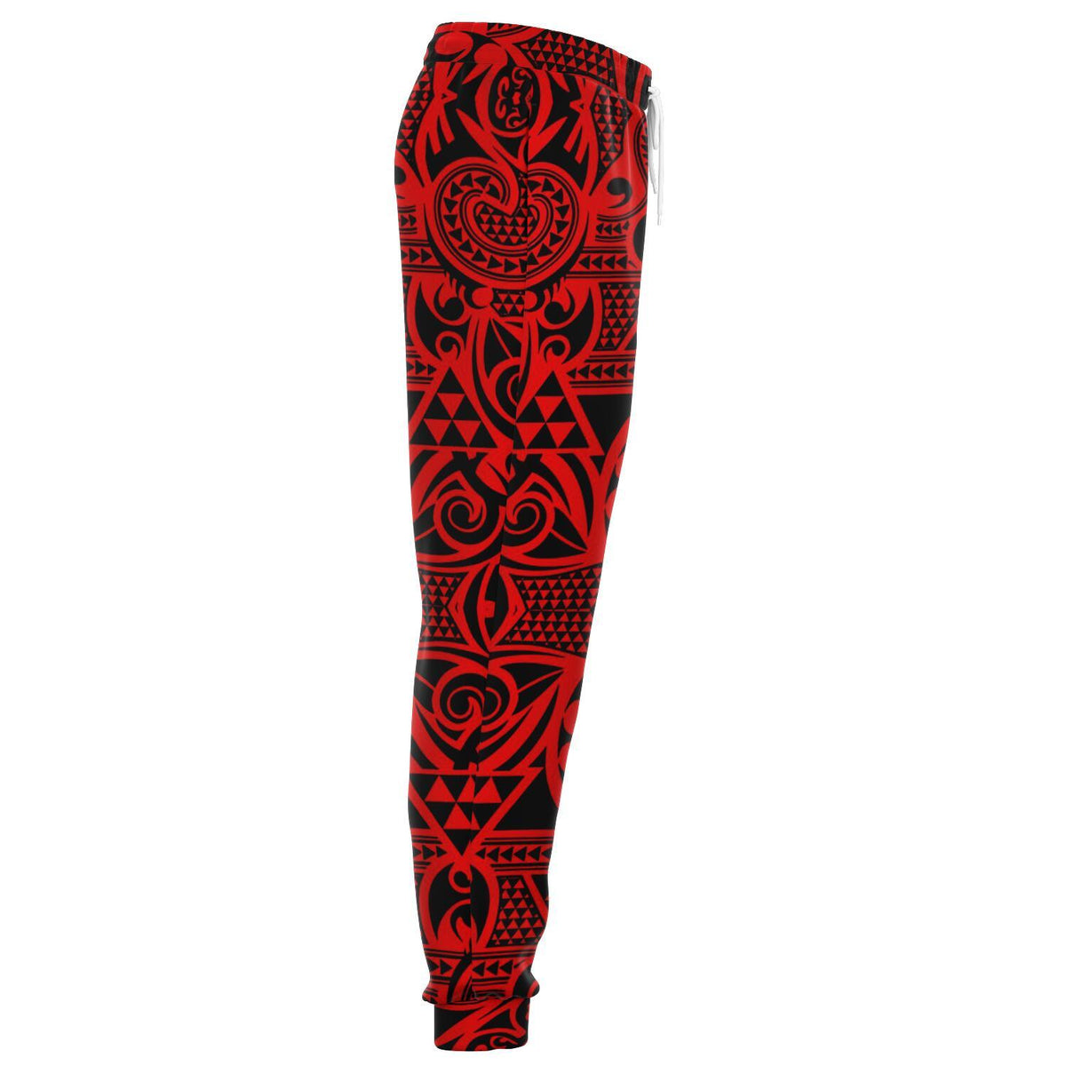 Polynesian Kakau Turtle Red Joggers - Polynesian Pride