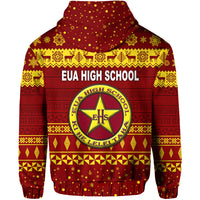 Eua High School Christmas Zip Hoodie Simple Style LT8 - Polynesian Pride