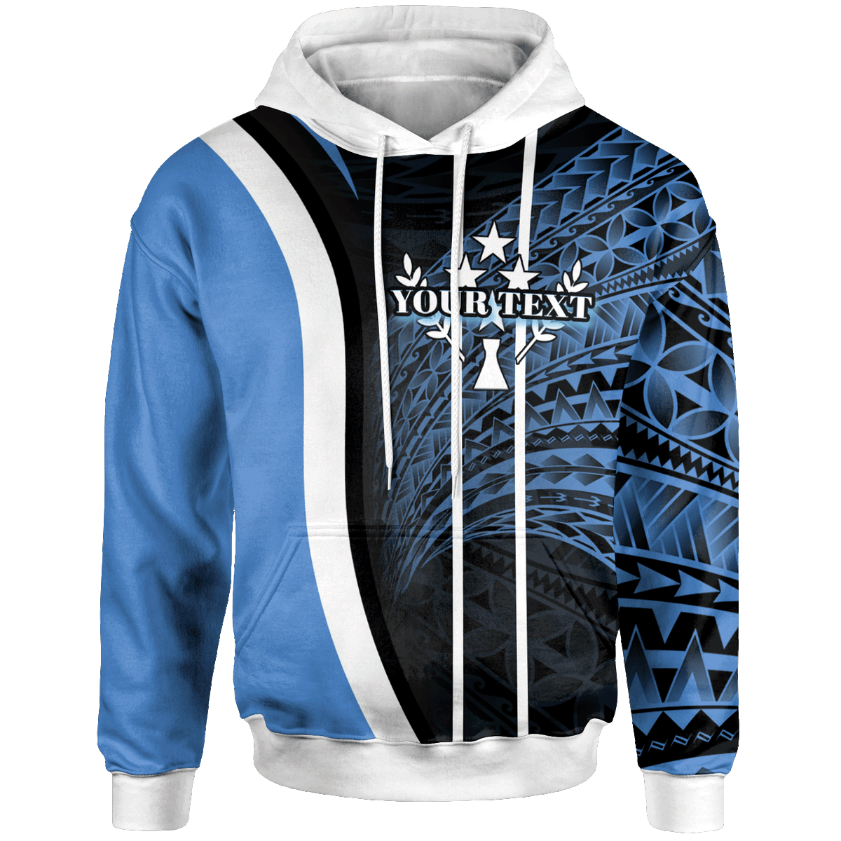 Kosrae Hoodie Custom Special Unisex Blue - Polynesian Pride