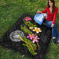 American Samoa Polynesian Custom Personalised Quilt - Plumeria Tribal - Polynesian Pride