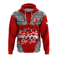 Custom Tonga Rugby Ikale Tahi Sipi Tau Hoodie LT2 - Polynesian Pride