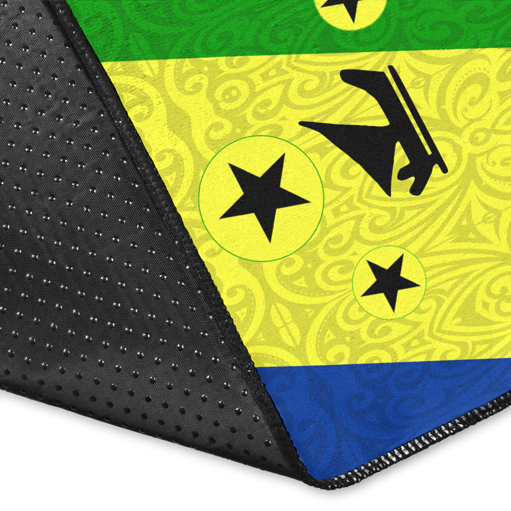 (Custom Personalised) Vanuatu Malampa Province Area Rug - Flag Style - LT12 - Polynesian Pride