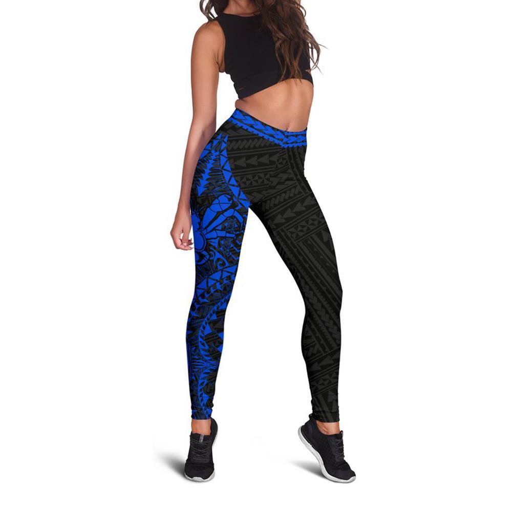 Niue Uga Leggings (Blue) A6 - Polynesian Pride