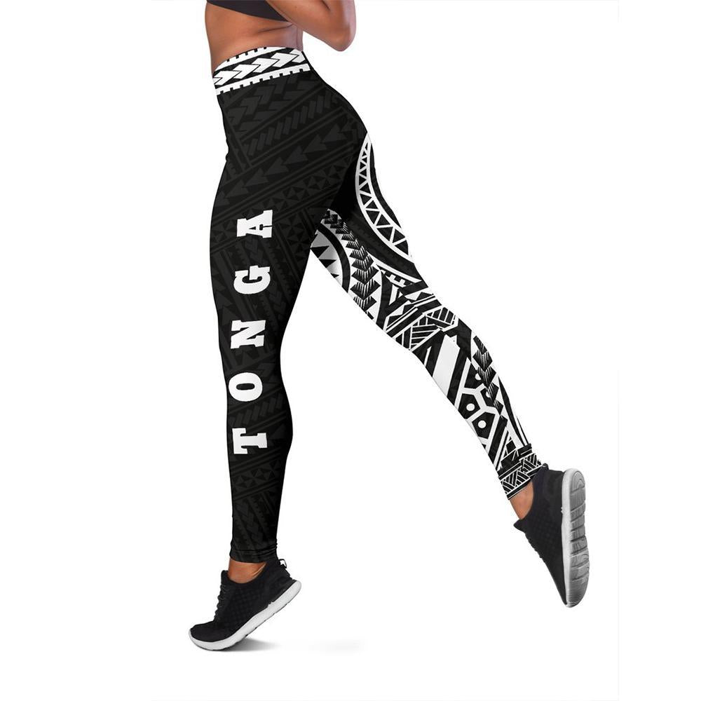 Tonga Polynesian 6th Leggings (White) A6 - Polynesian Pride