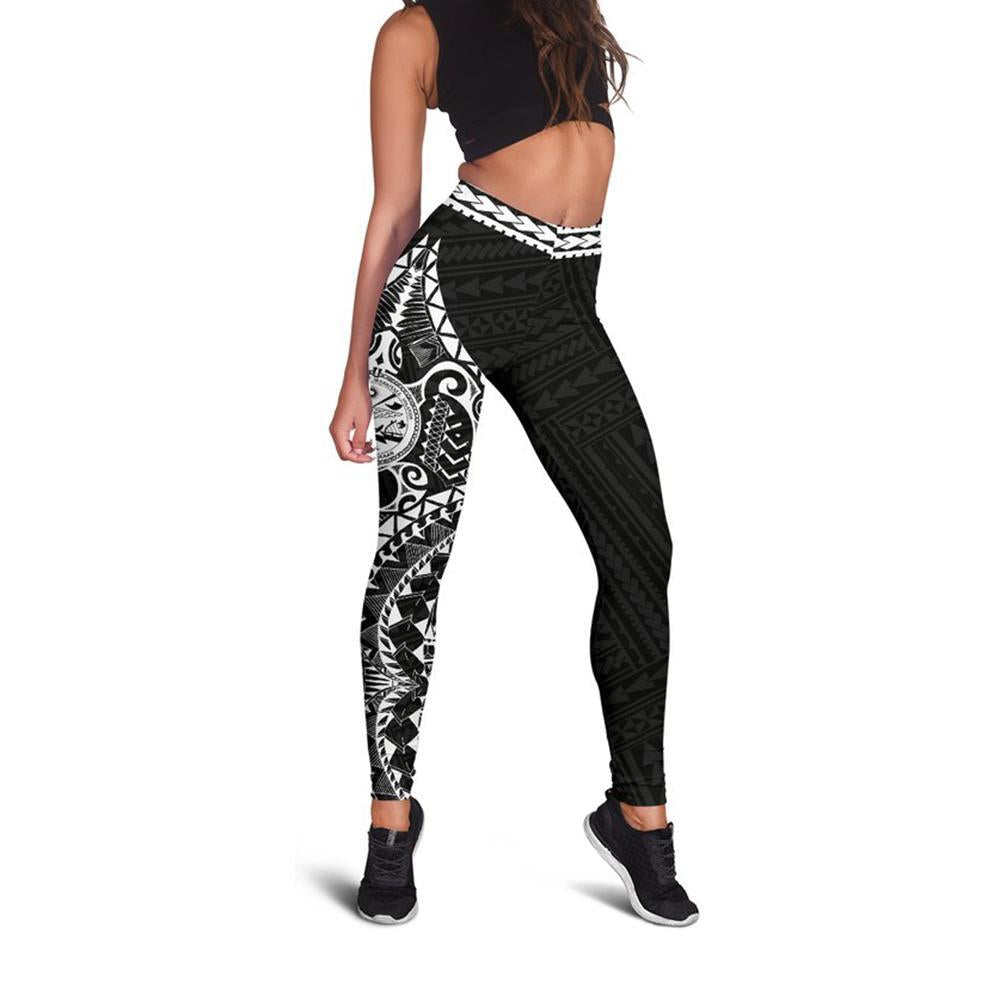 Marshall Islands 2nd Leggings (White) A6 - Polynesian Pride