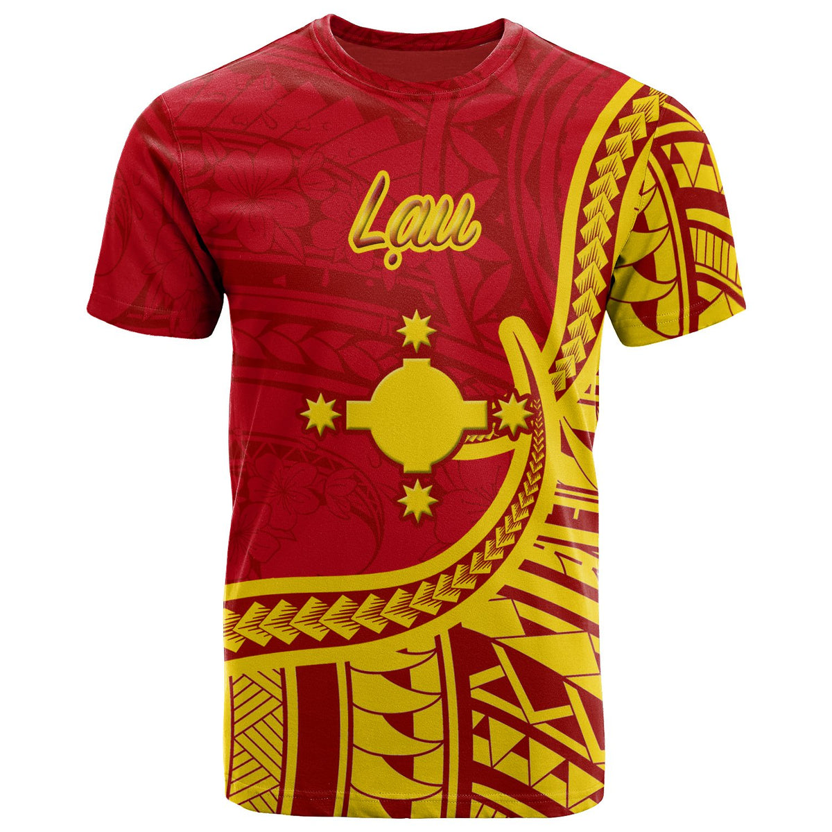 Rotuma T Shirt Lau Flag Rotuma Unisex Red - Polynesian Pride
