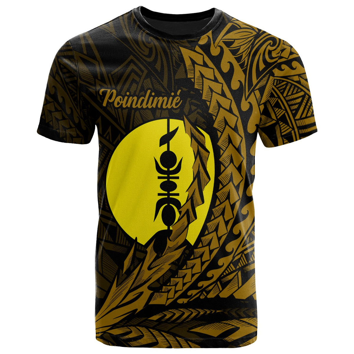 New Caledonia T Shirt Poindimie Wings Style Unisex Black - Polynesian Pride