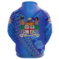 Fiji Drua Hoodie Tapa - Polynesian Pride