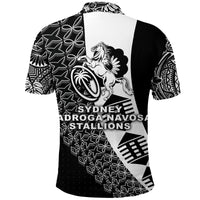 Fiji Rugby Polo Shirt Sydney Nadroga Navosa Stallions Tapa Vibes NO.1 LT8 - Polynesian Pride