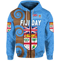 Fiji Day Zip Hoodie Independence Anniversary Simple Style LT8 - Polynesian Pride