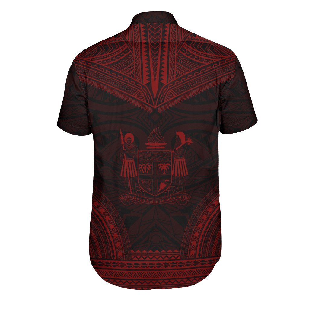 Fiji Polynesian Chief Shirt - Red Version - Polynesian Pride