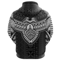Fijian Tribal Tapa Zip up Hoodie - Polynesian Pride