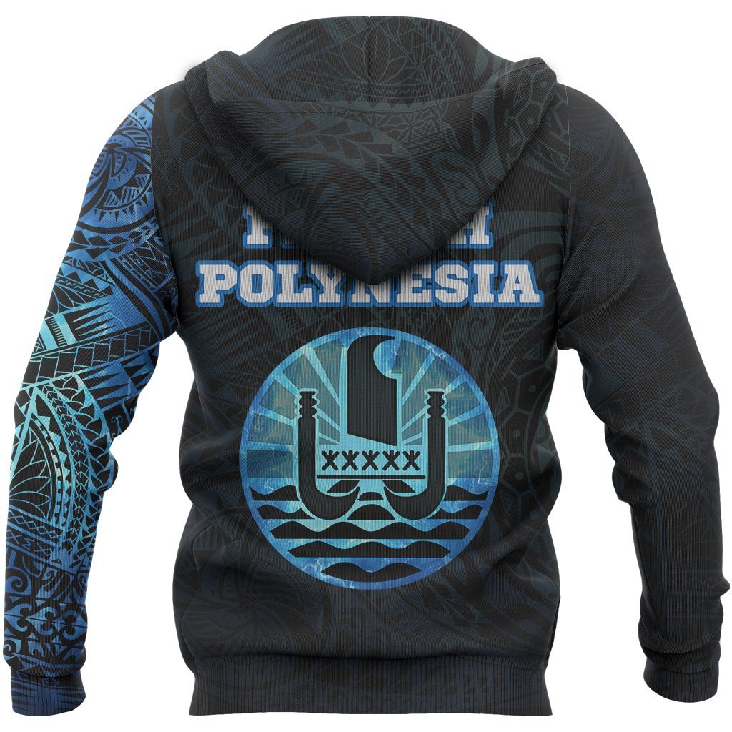 French Polynesia Hoodie French Polynesia Flag Tattoo Special Version - Polynesian Pride