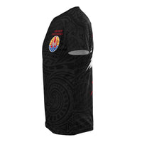 French Polynesia All Over Print T Shirt French Polynesia Flag Coat of Arms - Polynesian Pride