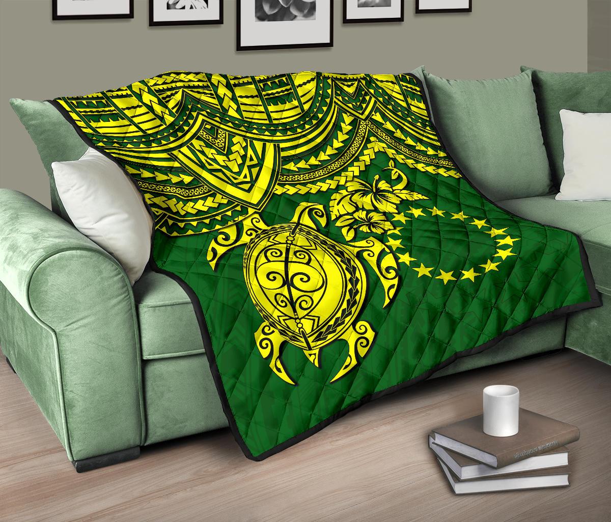 Cook Islands Polynesian Premium Quilt - Polynesian Turtle - Polynesian Pride