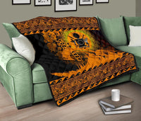 Cook Island Quilt Wave Gold Design - Polynesian Pride