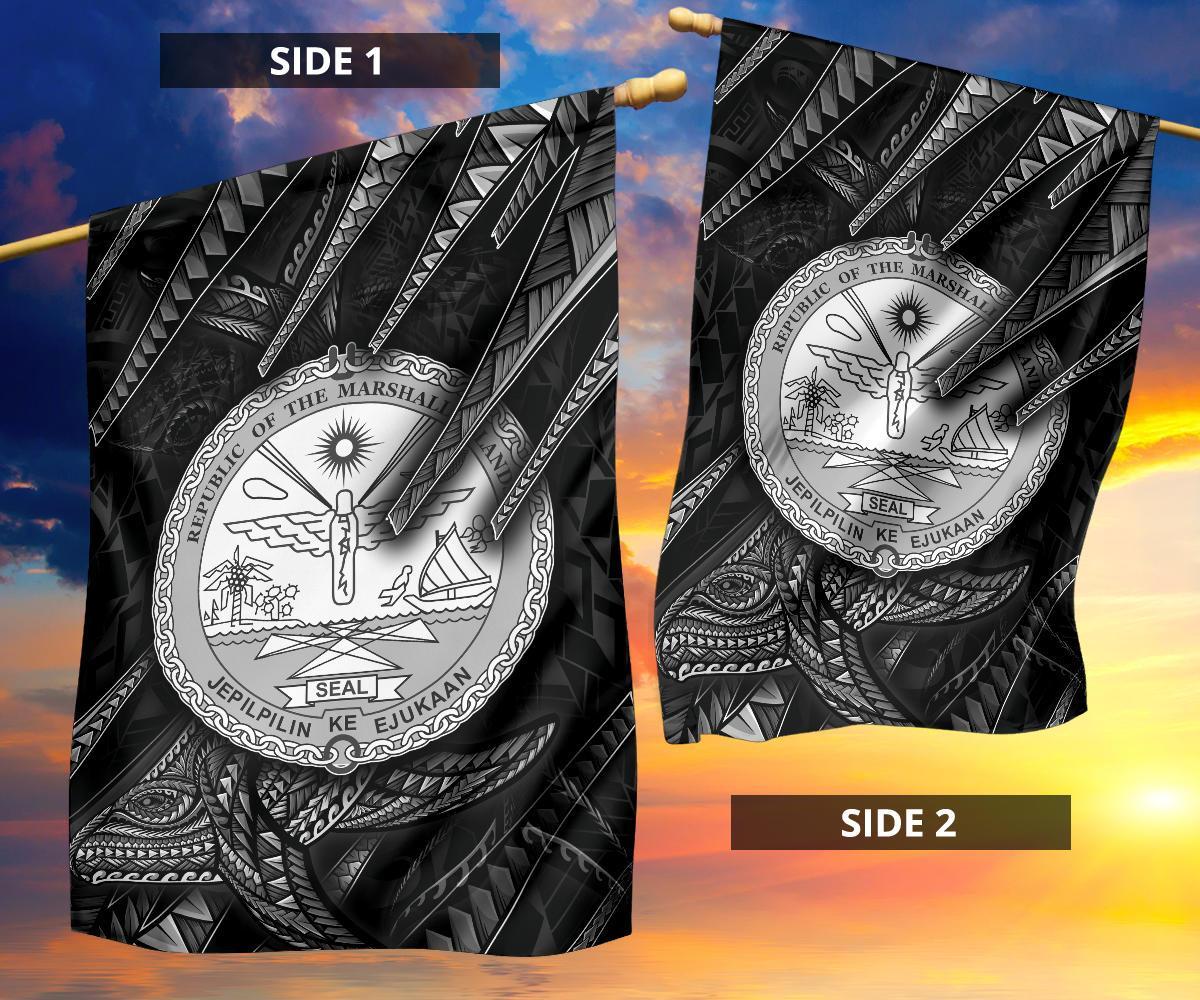 Marshall Islands Flag - Seal With Whale Style - Polynesian Pride