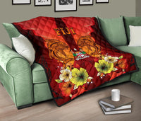 Fiji Premium Quilt - Tribal Tuna Fish - Polynesian Pride