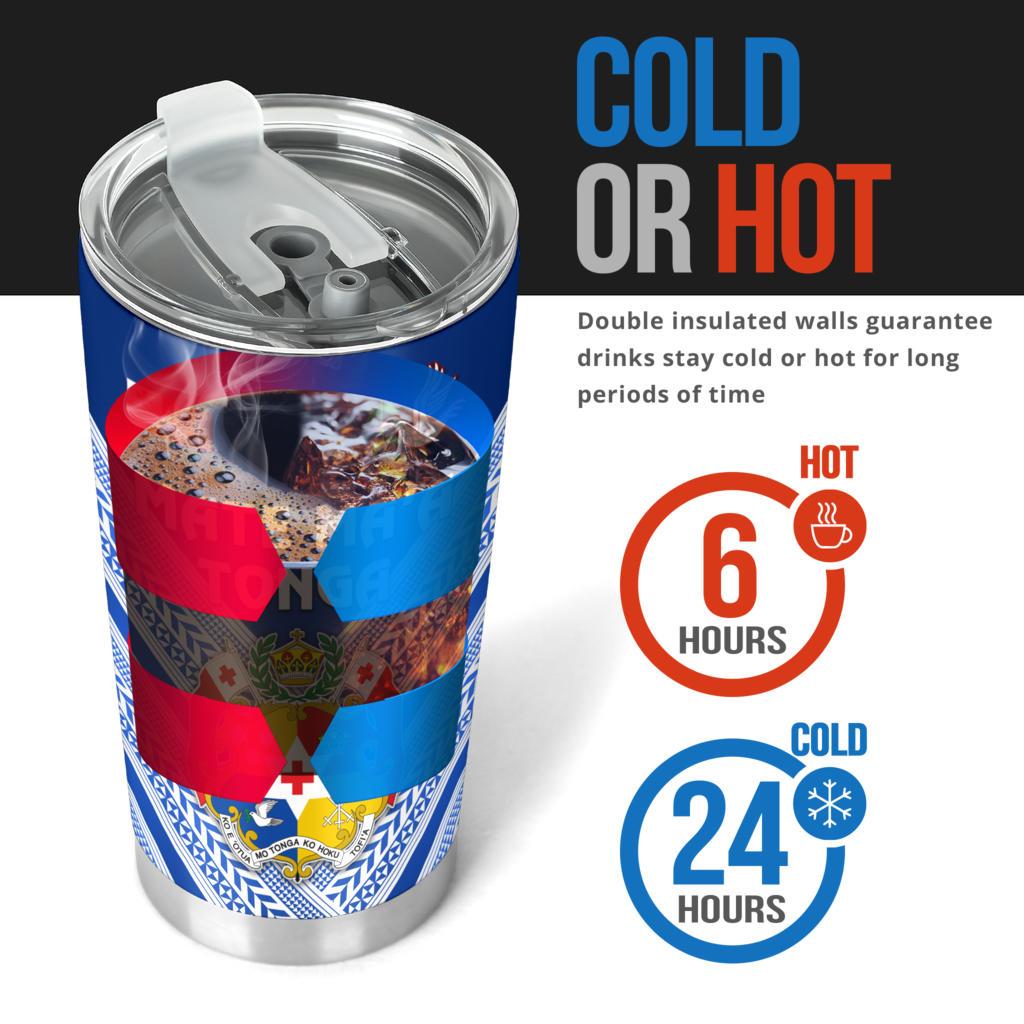 Mate Ma'a Tonga Rugby Tumbler Polynesian Creative Style - Blue - Polynesian Pride