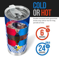 Mate Ma'a Tonga Rugby Tumbler Polynesian Creative Style - Blue - Polynesian Pride