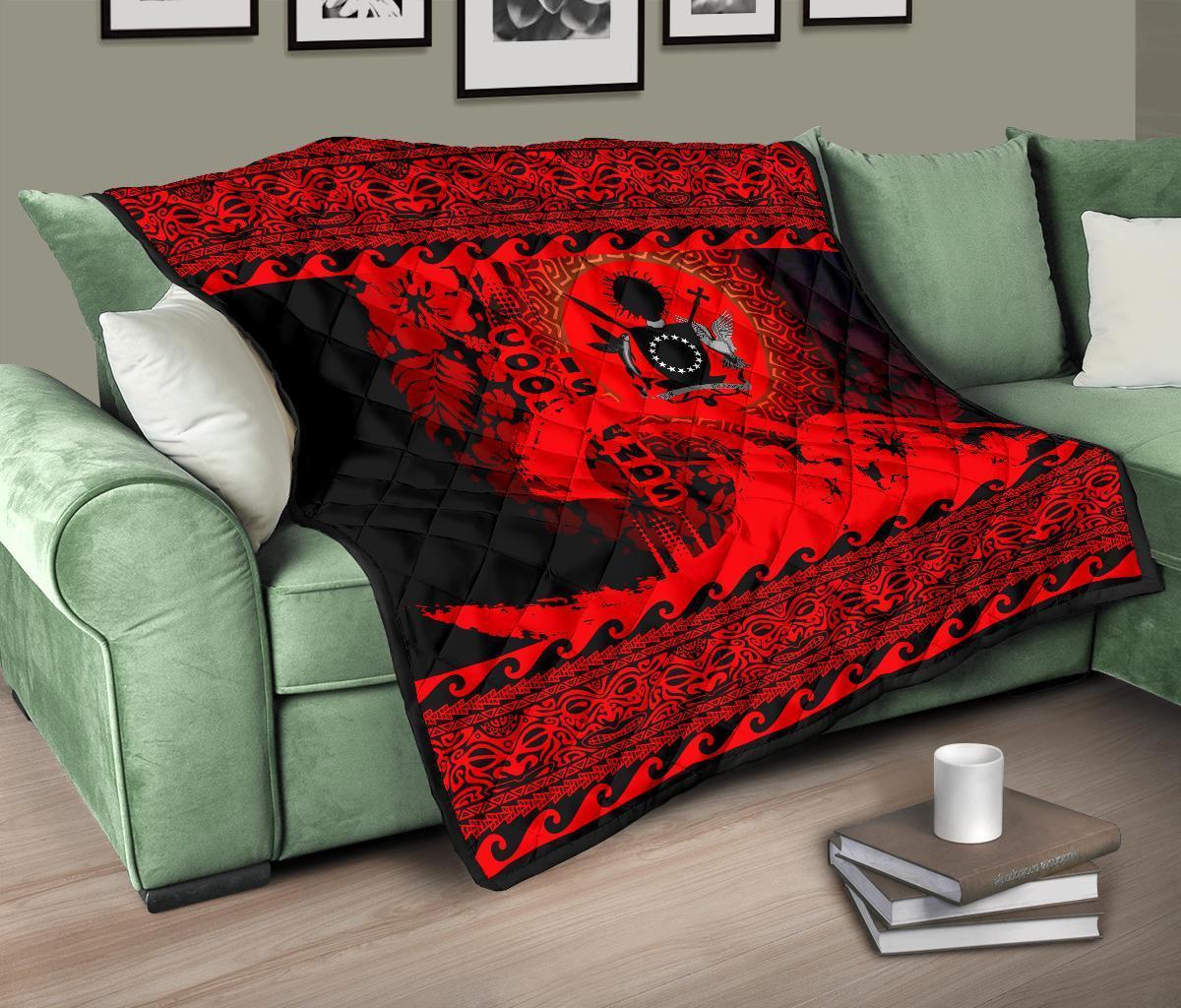 Cook Island Quilt Wave Red Design - Polynesian Pride