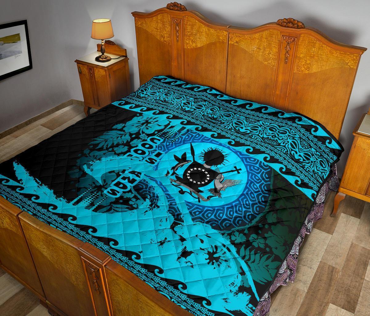 Cook Island Quilt Wave Navy Design - Polynesian Pride