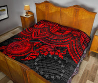 Cook Islands Polynesian Premium Quilt - Red Turtle - Polynesian Pride