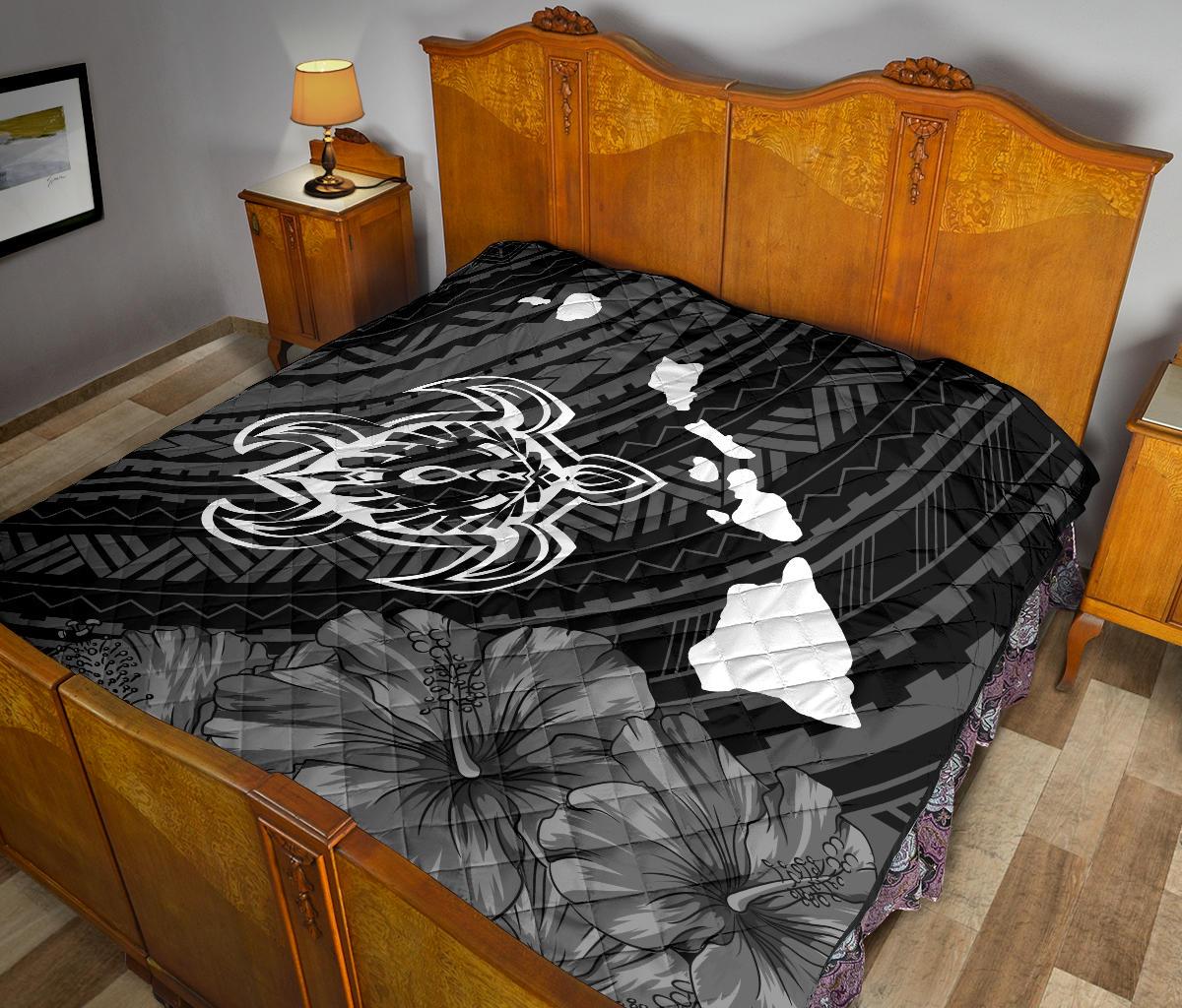 Hawaii Sea Turtle Is Swimming Toward Premium Quilt - Polynesian Pride