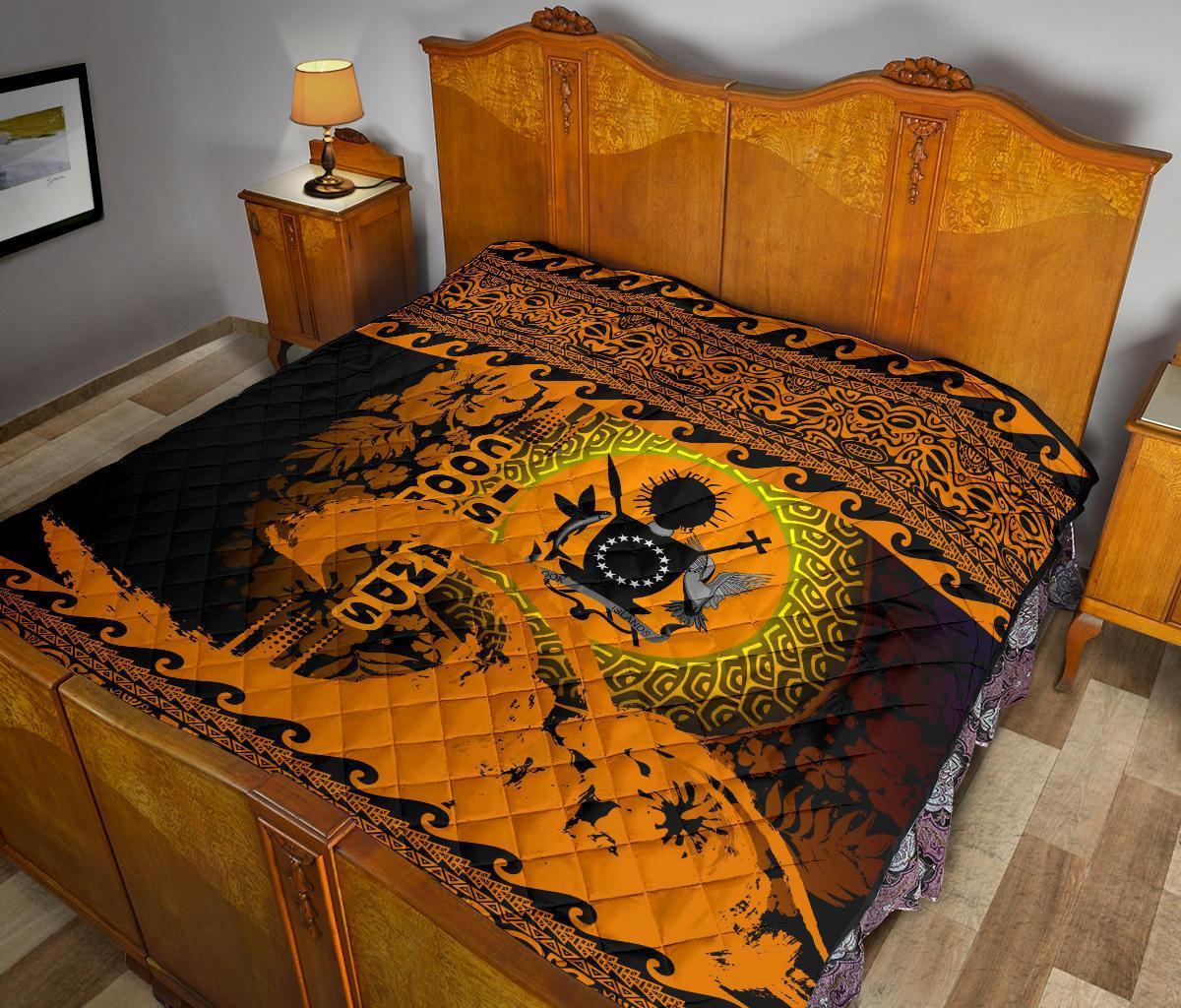 Cook Island Quilt Wave Gold Design - Polynesian Pride