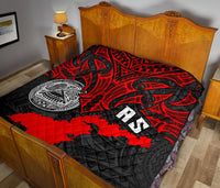 American Samoa Polynesian Premium Quilt - Whale Tail - Polynesian Pride