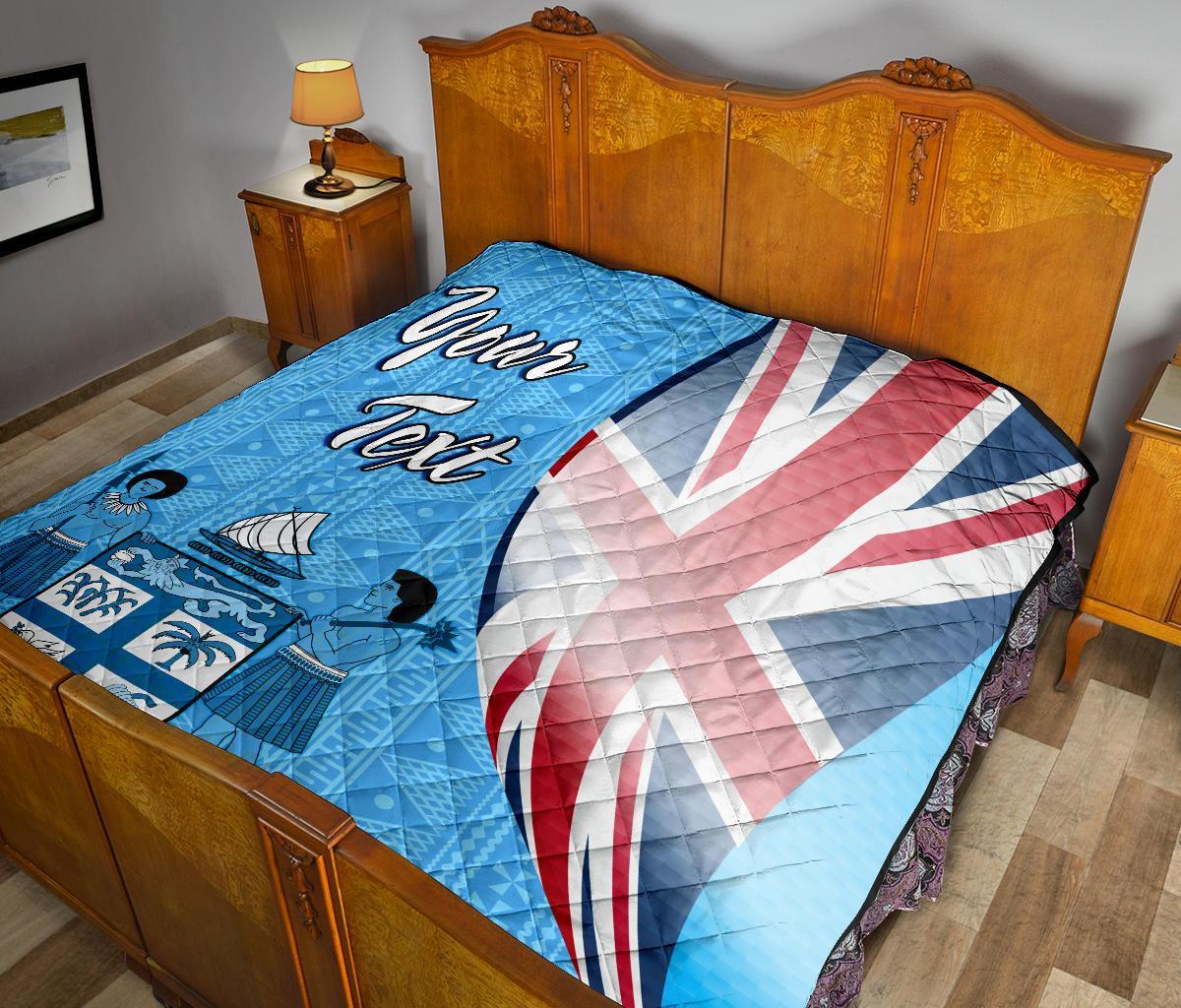 Fiji Custom Personalised Premium Quilt - Fiji Flag - Polynesian Pride