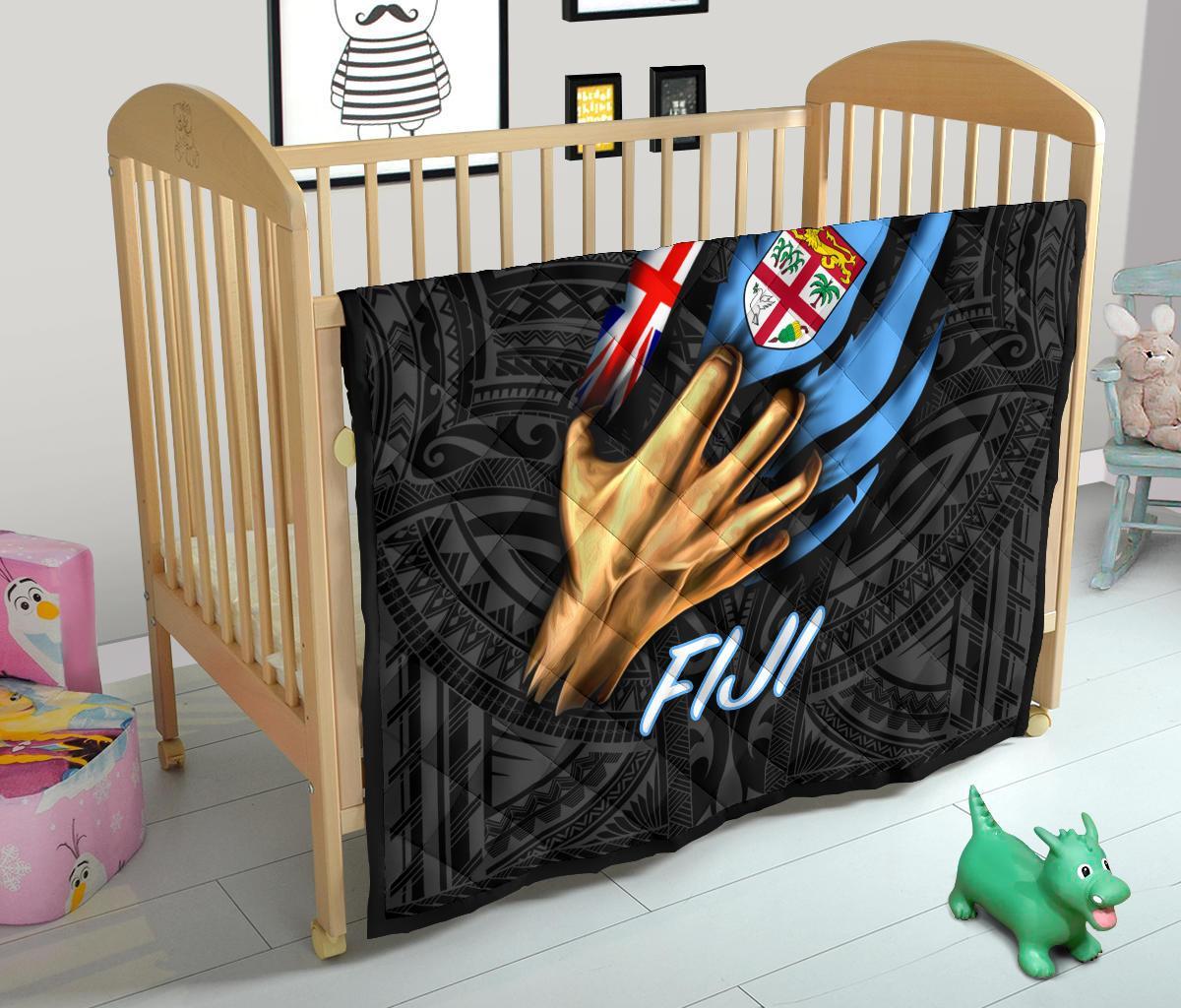 Fiji Premium Quilt - Fiji In Me (Black) - Polynesian Pride