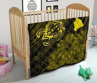 Hawaii Sea Turtle Is Swimming Toward Premium Quilt Yellow - Polynesian Pride
