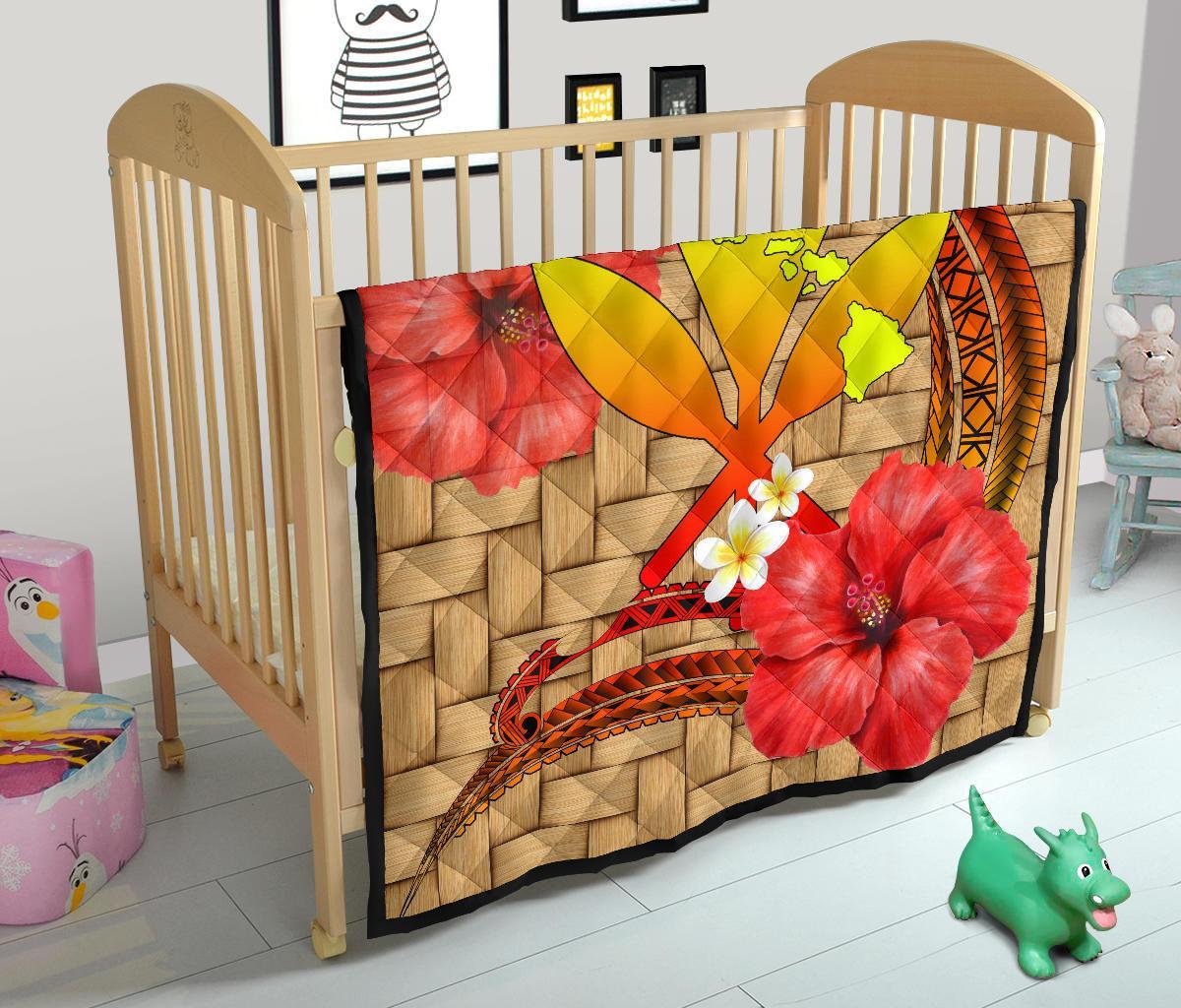 Hawaii Lauhala Kanaka Polynesian Premium Quilt - Polynesian Pride