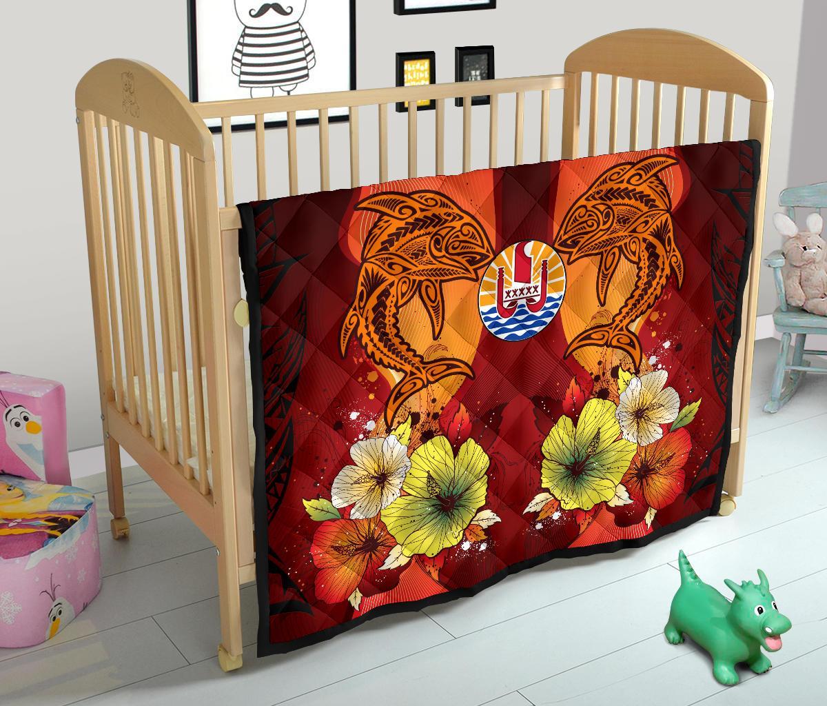 Tahiti Premium Quilt - Tribal Tuna Fish - Polynesian Pride