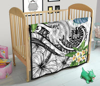 Tahiti Polynesian Premium Quilt - Summer Plumeria (White) - Polynesian Pride