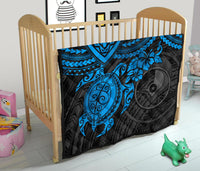 Yap Polynesian Premium Quilt - Blue Turtle - Polynesian Pride